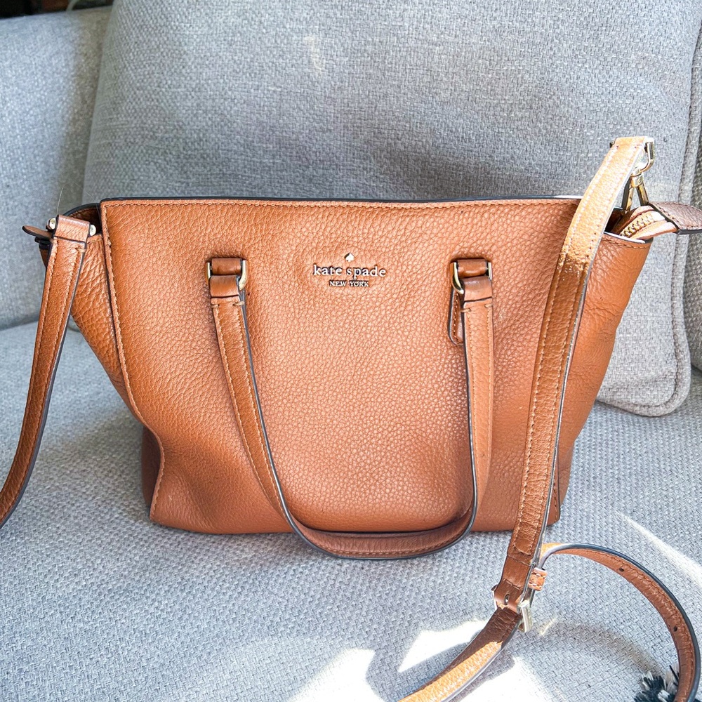 Kate Spade Brown Leather Tote Bag